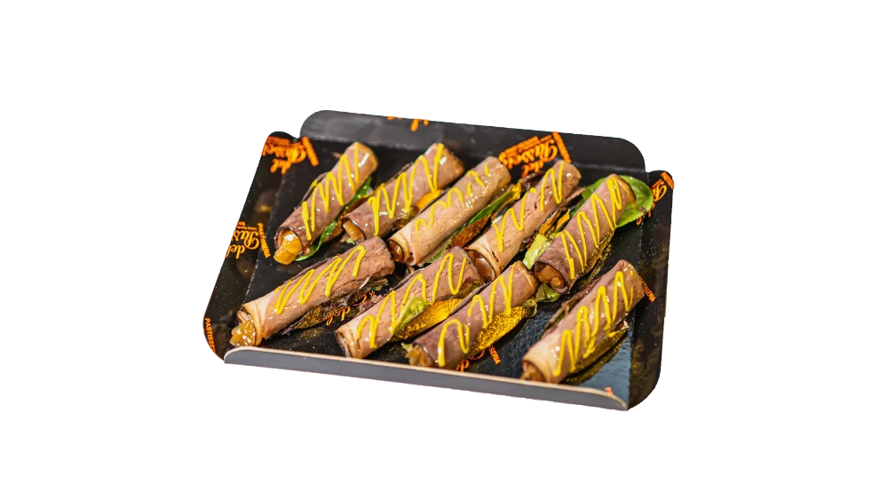 Mini rollitos de roast beef