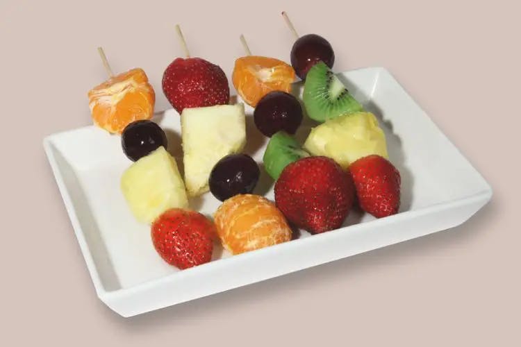 Brochetas de fruta